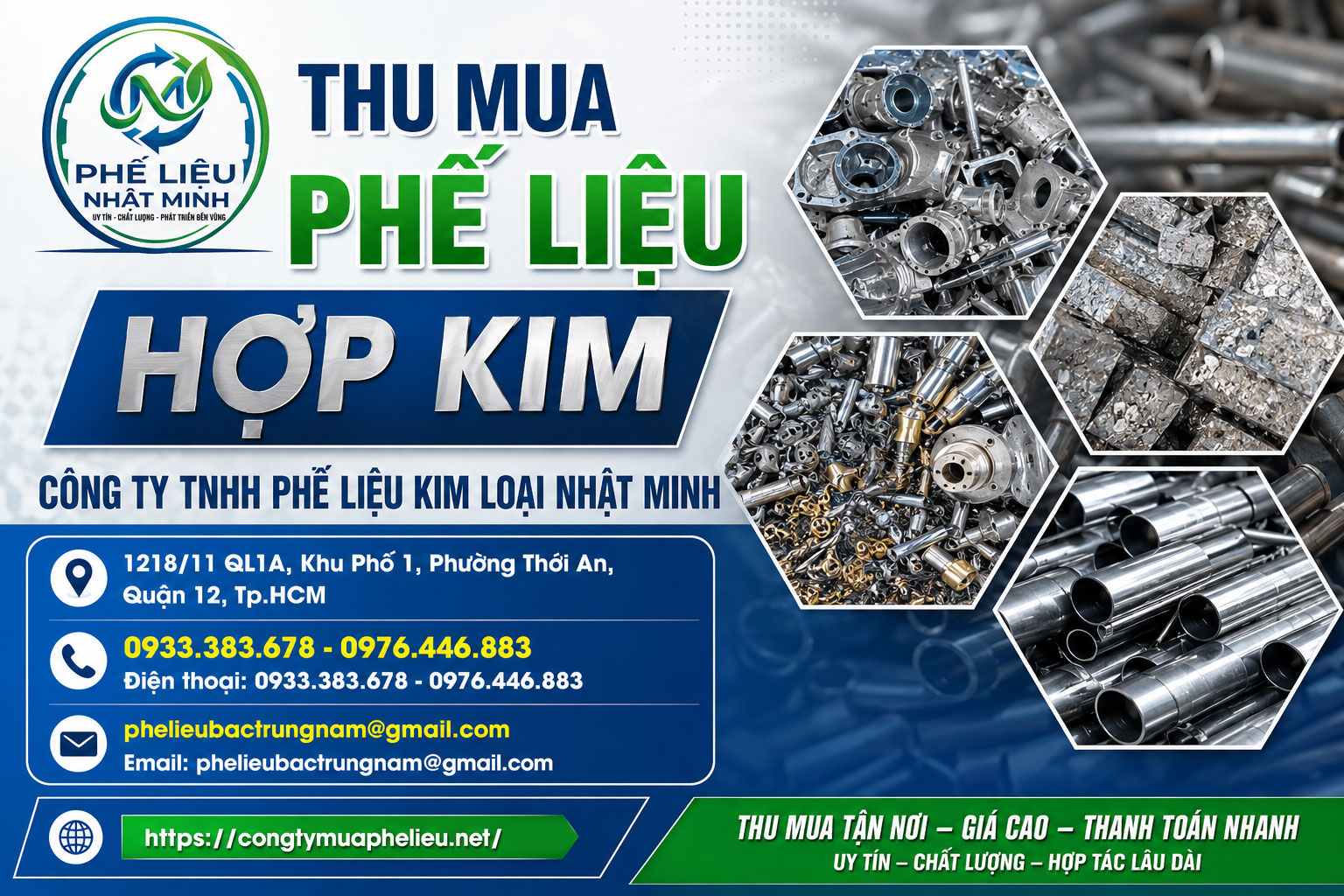 Thu mua phế liệu hợp kim giá cao tận nơi báo giá theo ngày