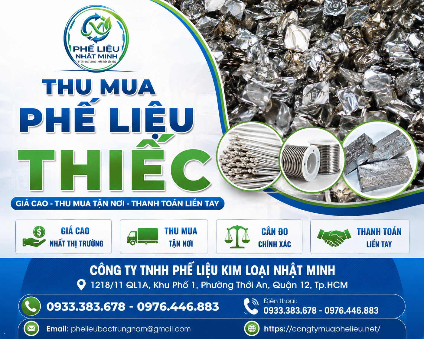 Thu mua phế liệu thiếc tại Nhật Minh