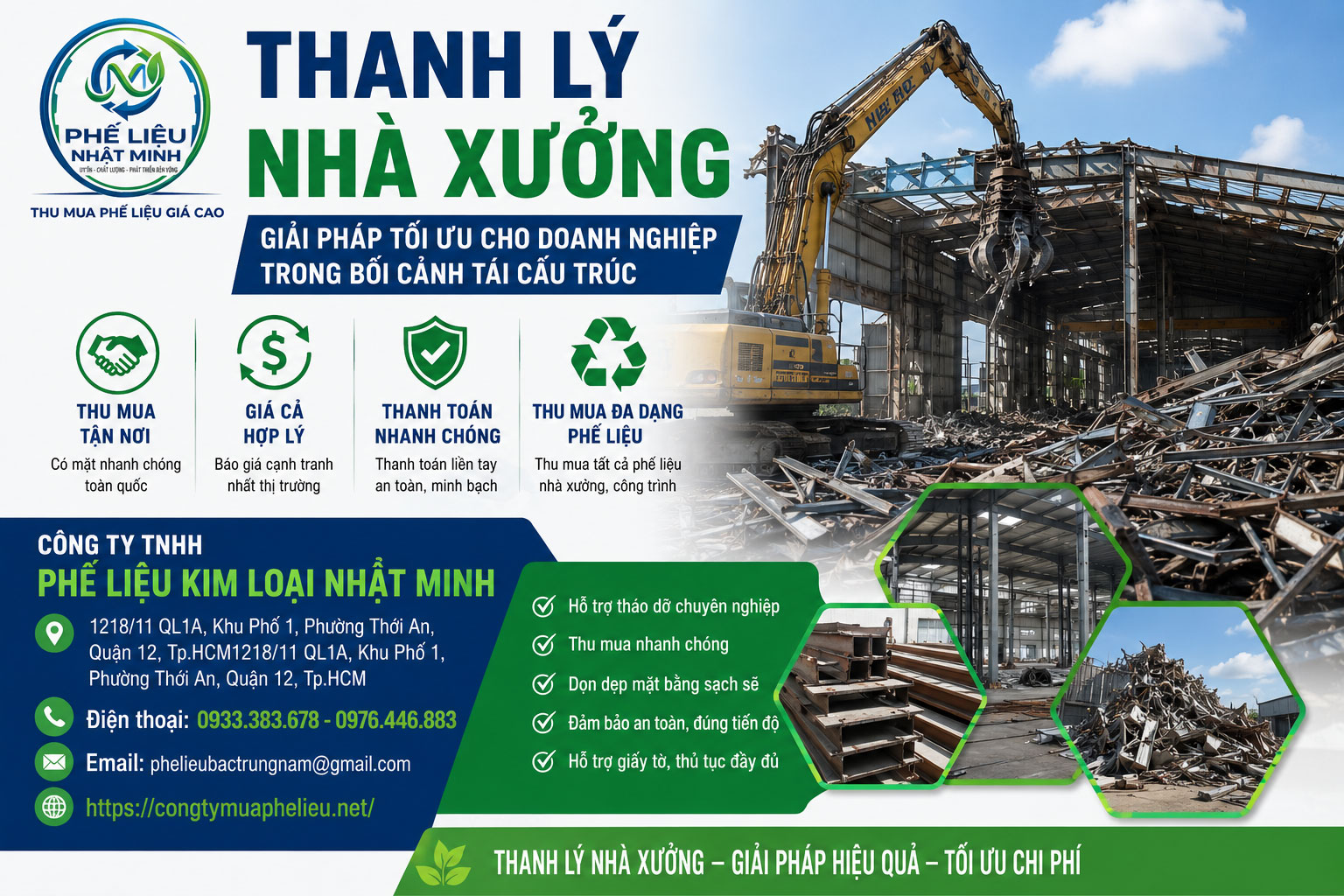 Thanh Lý Nhà Xưởng tại Nhật Minh