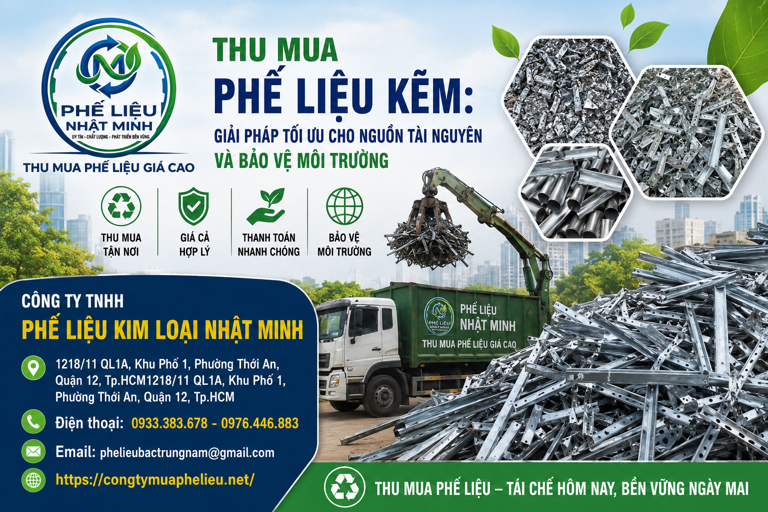 Thu Mua Phế Liệu Kẽm tại Nhật Minh