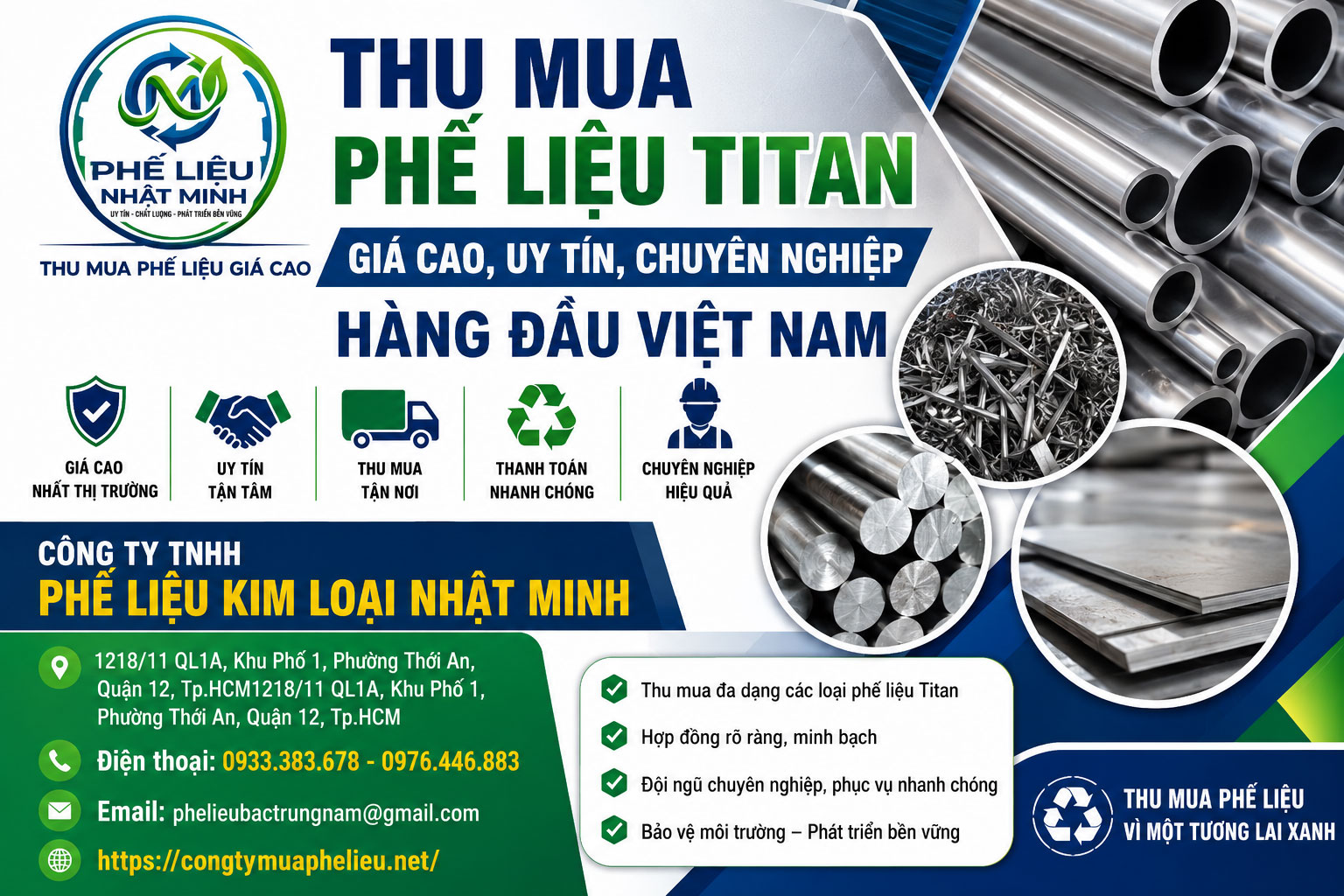 Thu Mua Phế Liệu Titan tại Nhật Minh