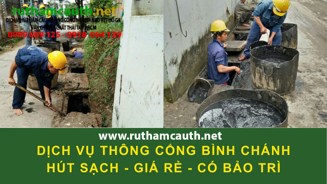 Dịch vụ thông cống nghẹt Bình Chánh phục vụ tận nơi nhanh chóng