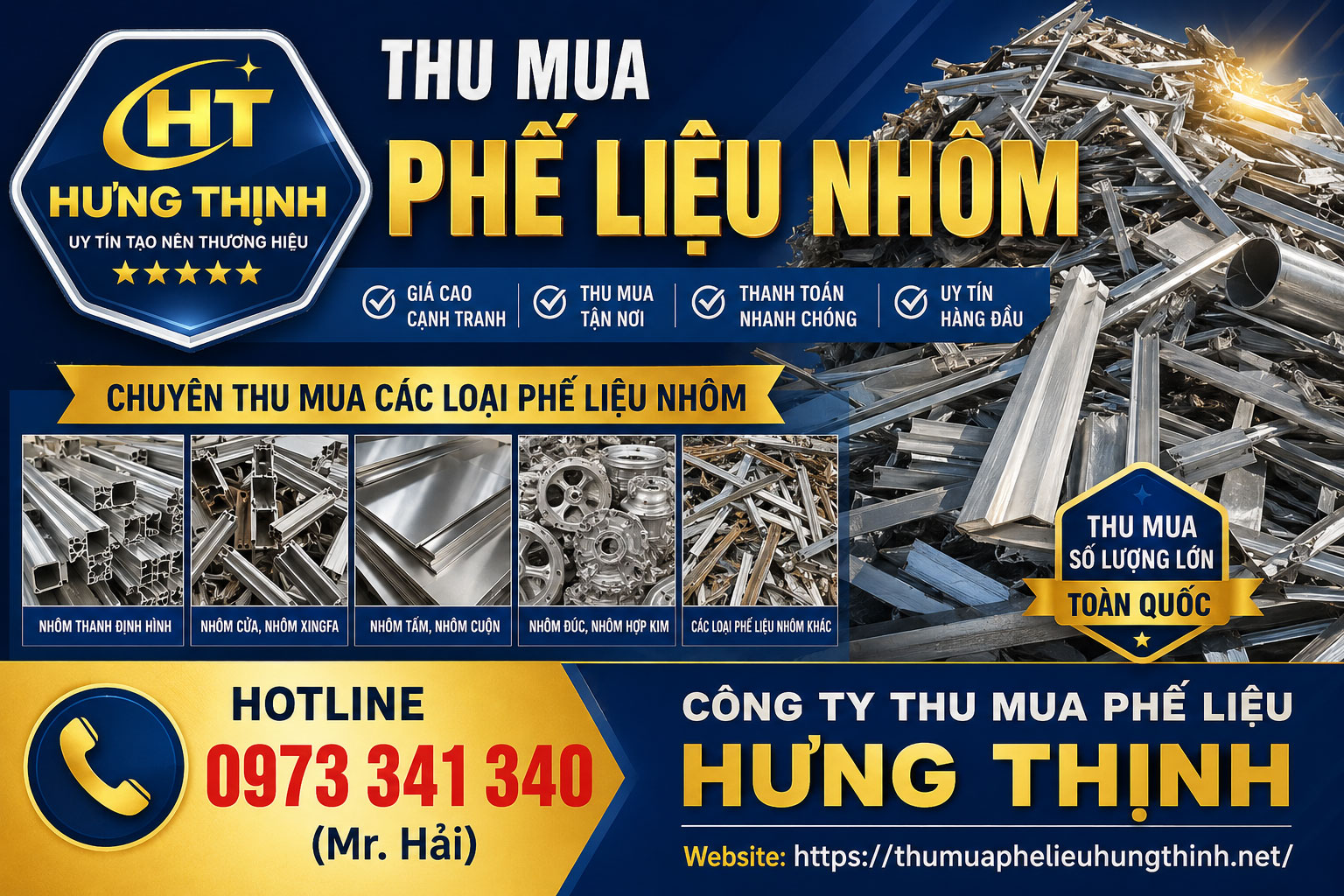 Bảng báo giá thu mua phế liệu nhôm