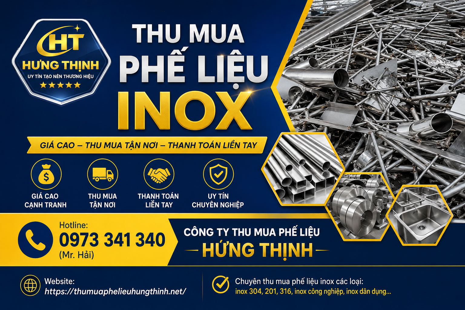 Bảng báo giá thu mua phế liệu inox