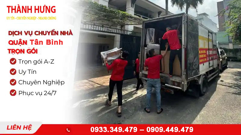 Dịch vụ chuyển nhà trọn gói Quận Tân Bình uy tín, trọn gói A-Z, giá minh bạch